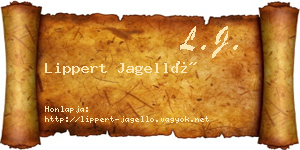 Lippert Jagelló névjegykártya